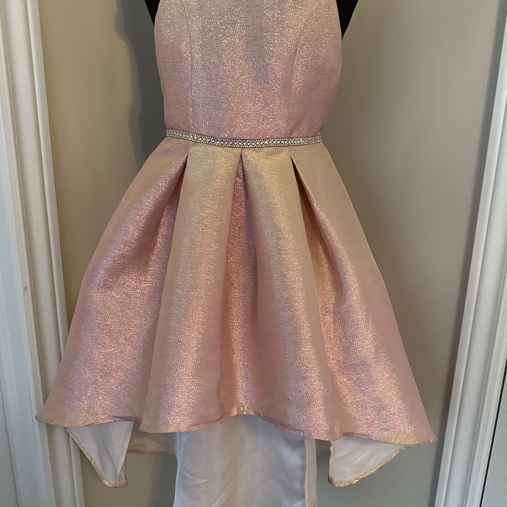 Speechless Pink Sleeveless Halter A-Line Dress